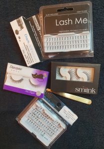 Samples of false lash products